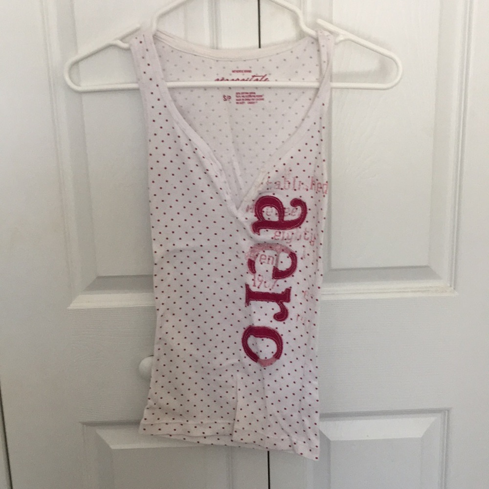 Polka dotted tank top